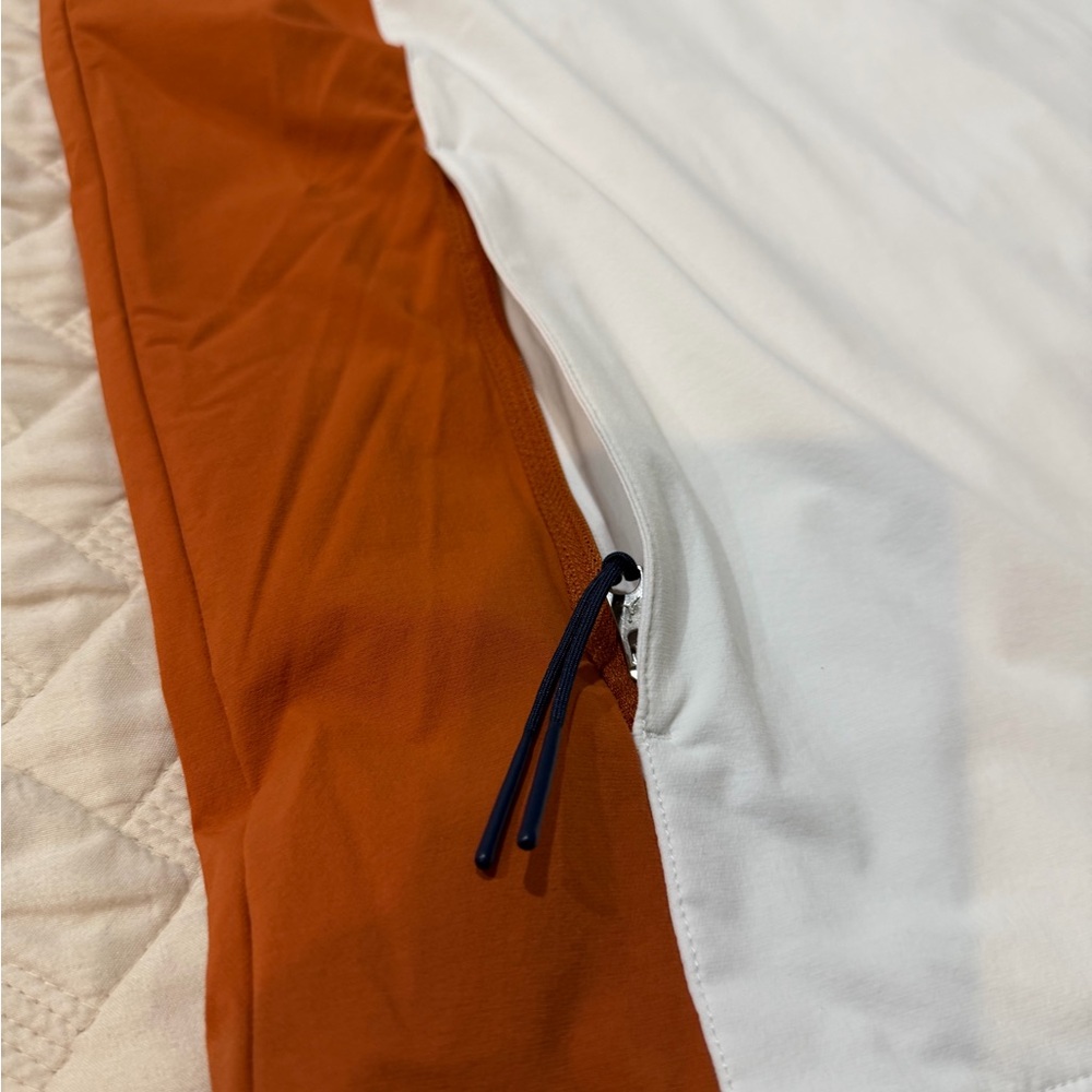 Jordan Eastside Golf White and Orange Windbreaker Pullover - Picture 7 of 8